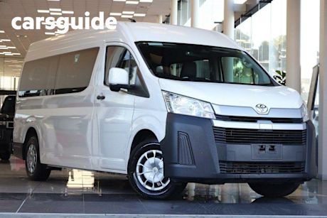 White 2019 Toyota Hiace Commercial Commuter High Roof Super LWB