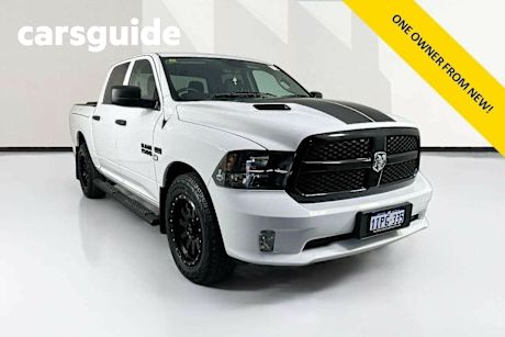 White 2022 Ram 1500 Crew Cab Utility Express Rambox