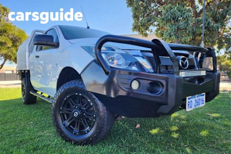 White 2015 Mazda BT-50 Freestyle Cab Chassis XT (4X4)