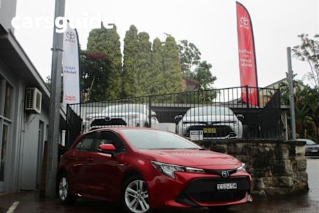 Red 2022 Toyota Corolla Hatch Ascent Sport Hybrid