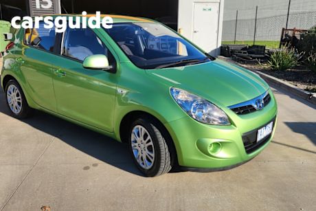 Green 2010 Hyundai I20 Hatchback Active