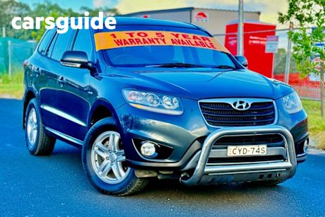Grey 2012 Hyundai Santa FE Wagon Trail Crdi (4X4)