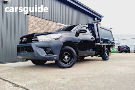 Black 2017 Toyota Hilux Cab Chassis Workmate