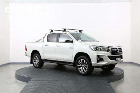 White 2019 Toyota Hilux Double Cab Pick Up SR5+ (4X4)