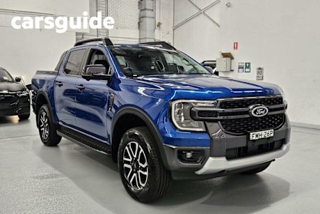 Blue 2024 Ford Ranger Double Cab Pick Up Sport 3.0 (4X4)