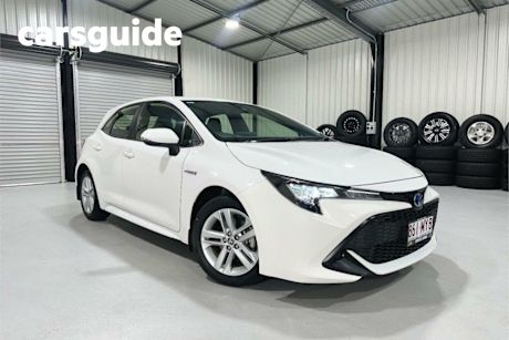 White 2022 Toyota Corolla Hatchback Ascent Sport Hybrid