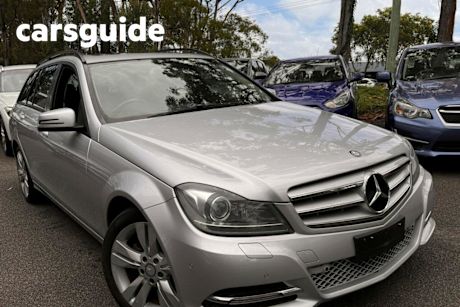 Silver 2013 Mercedes-Benz C200 Wagon CDI Elegance