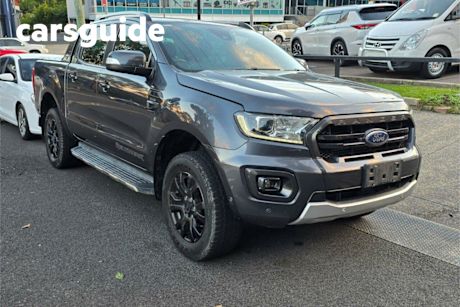 Grey 2020 Ford Ranger Double Cab Pick Up Wildtrak 2.0 (4X4)