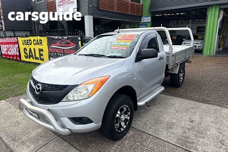 Silver 2012 Mazda BT-50 Cab Chassis XT (4X2)