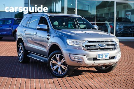 Silver 2015 Ford Everest Wagon Titanium