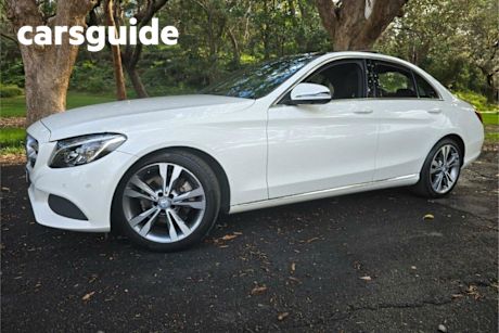 White 2016 Mercedes-Benz C200 Sedan