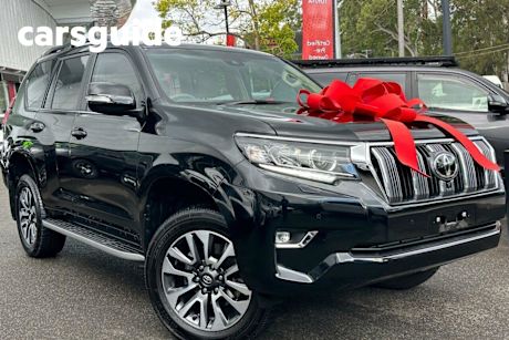 Black 2023 Toyota Landcruiser Prado Wagon VX Flat Tailgate