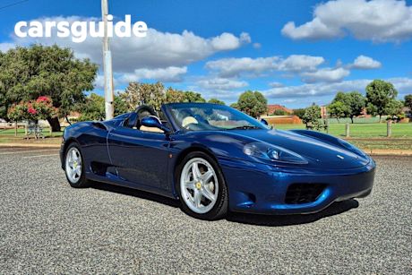 Blue 2001 Ferrari 360 Convertible Spider
