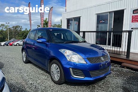 Blue 2016 Suzuki Swift Hatchback GL
