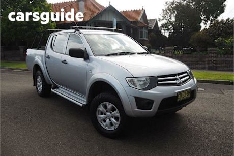 Silver 2015 Mitsubishi Triton Double Cab Utility GLX (4X4)