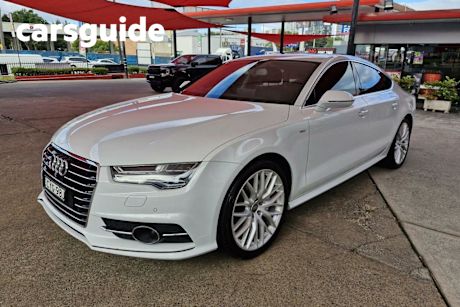 White 2015 Audi A7 Hatchback Sportback 3.0 TDI Quattro