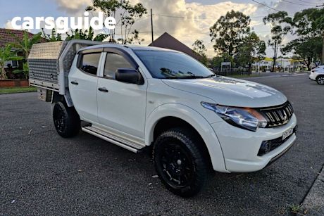 White 2017 Mitsubishi Triton Dual Cab Chassis GLX (4X4)