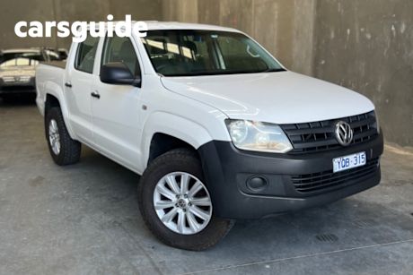 White 2011 Volkswagen Amarok Dual Cab Utility TDI400 (4X2)