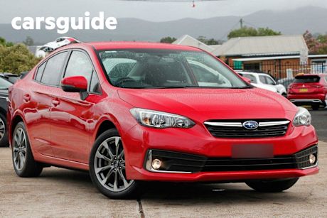 Red 2022 Subaru Impreza Sedan 2.0I-L (awd)