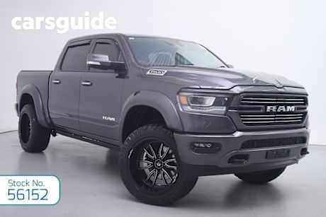 Grey 2023 Ram 1500 Crew Cab Utility Laramie Sport Rambox Mhev