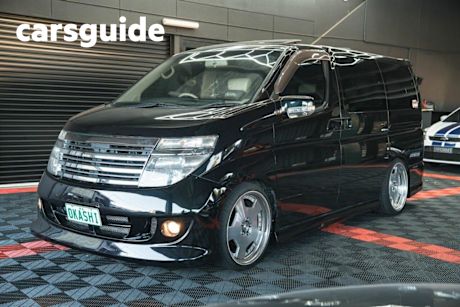 Black 2005 Nissan Elgrand Wagon Rider S NE51 5sp Auto AWD 3.5i