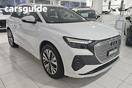 White 2024 Audi Q4 E-Tron SUV 45