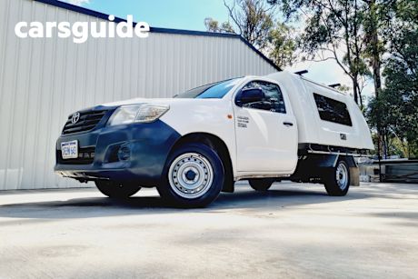 White 2013 Toyota Hilux Cab Chassis Workmate
