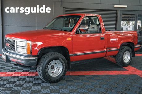 Red 1992 GMC Sierra Ute Tray GMC Sierra K15 SLE 5.7L 350 Small Block SWB
