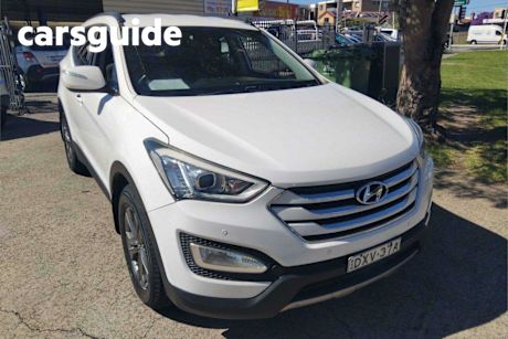 White 2014 Hyundai Santa FE Wagon Active Crdi (4X4)