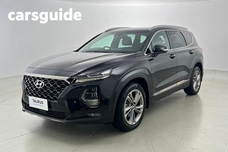 Black 2018 Hyundai Santa FE Wagon Highlander Crdi Satin AWD