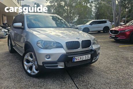 Silver 2008 BMW X5 Wagon 3.0d E70