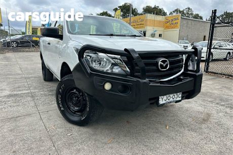 White 2019 Mazda BT-50 Freestyle Cab Chassis XT (4X4) (5YR)