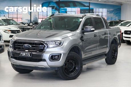 Silver 2020 Ford Ranger Double Cab Pick Up Wildtrak 2.0 (4X4)