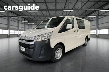 White 2022 Toyota Hiace Van LWB (4 Door Option)