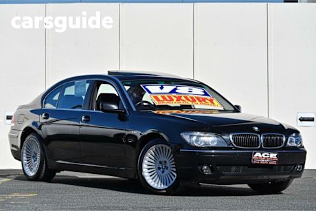 Black 2005 BMW 750LI Sedan