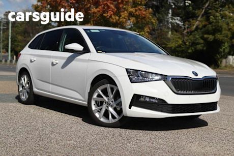 White 2022 Skoda Scala Hatchback Ambition 85TSI