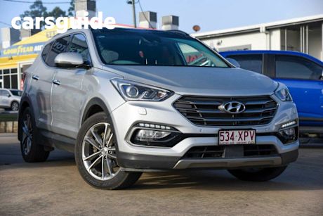 Silver 2016 Hyundai Santa FE Wagon Highlander Crdi (4X4)