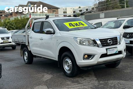 White 2017 Nissan Navara Double Cab Chassis RX (4X4)