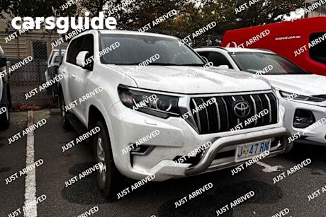 White 2021 Toyota Landcruiser Prado Wagon GXL Flat Tailgate