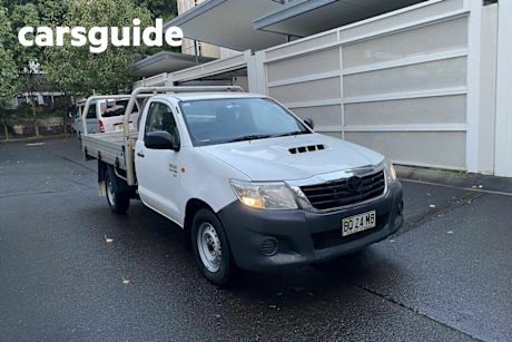 White 2012 Toyota Hilux Cab Chassis SR