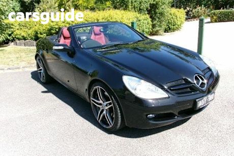 Black 2005 Mercedes-Benz SLK350 Convertible