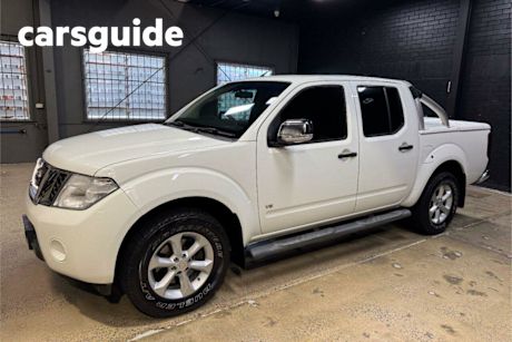White 2011 Nissan Navara Dual Cab Utility ST-X 550 (4X4)