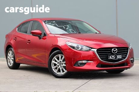 Red 2018 Mazda 3 Sedan Maxx Sport