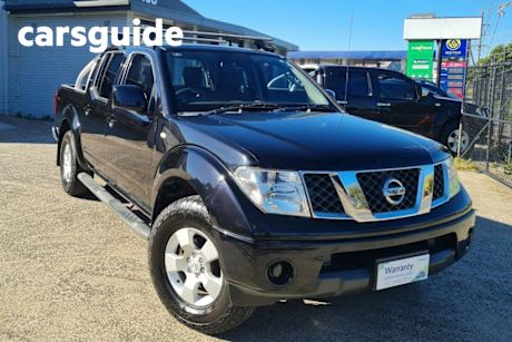 Black 2011 Nissan Navara Dual Cab Pick-up ST (4X4)