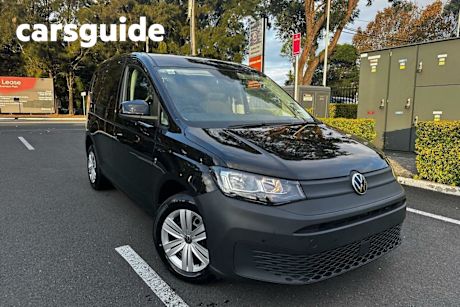 Black 2025 Volkswagen Caddy Commercial TSI220 Cargo SWB DSG