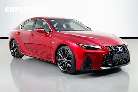 Red 2021 Lexus IS300H Sedan F Sport +EP1 Hybrid