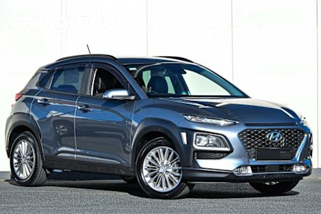 Silver 2018 Hyundai Kona Wagon Elite (awd)
