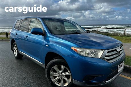 Blue 2012 Toyota Kluger Wagon KX-R (fwd) 5 Seat