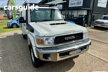 White 2022 Toyota Landcruiser 70 Series Cab Chassis GXL