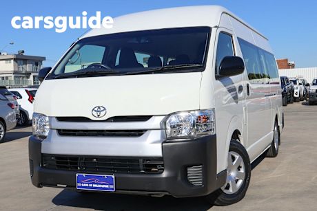 White 2017 Toyota Hiace Bus Commuter